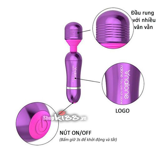 Chày rung mát xa mini cao cấp Nalone Roma